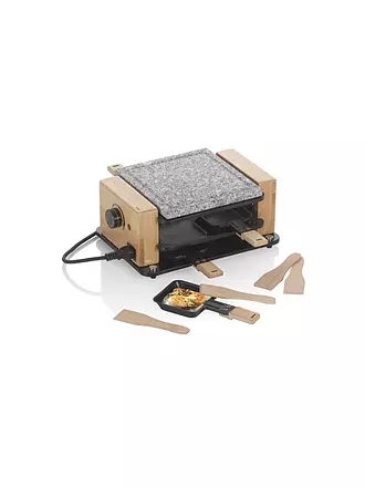 KELA | Raclette Hot Stone BEDRETTO für 4 Personen Granit / Holz | 